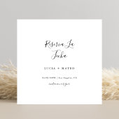 Eenvoudig Modern Reserva La Fecha | Spaans zwart Save The Date