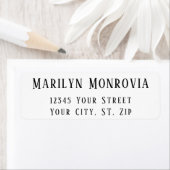 Eenvoudig, modern retouradres etiket (Insitu)