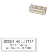 Eenvoudig modern retouradres rubberstempel (Gestempeld)