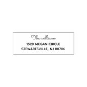 Eenvoudig Modern Retouradres Zelfinkende Stempel (Design)