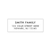 Eenvoudig modern retouradres  zelfinktende stempel (Design)