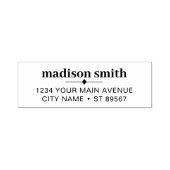 Eenvoudig modern retouradres  zelfinktende stempel (Design)