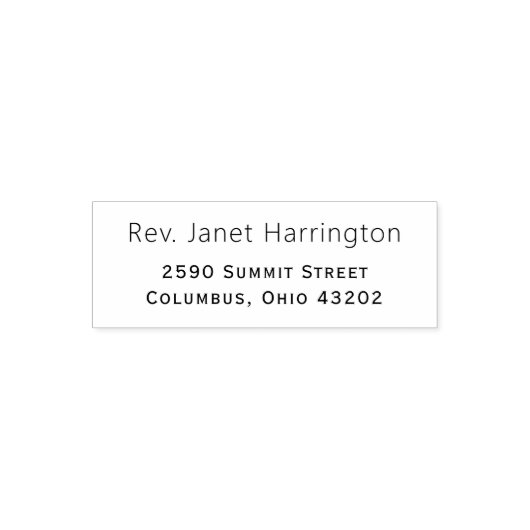 Eenvoudig modern retouradres  zelfinktende stempel (Design)