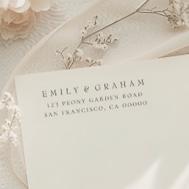 Eenvoudig modern retouradres zelfinktende stempel