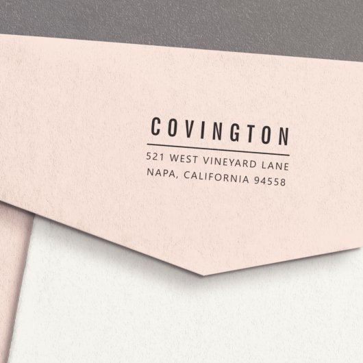 Eenvoudig modern retouradres zelfinktende stempel