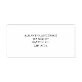 Eenvoudig modern retouradres  zelfinktende stempel (Design)