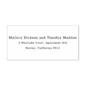 Eenvoudig modern retouradres, zelfversterkende ste  zelfinktende stempel (Design)