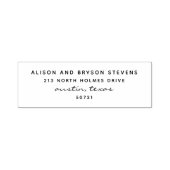 Eenvoudig modern retouradres, zelfversterkende ste zelfinktende stempel (Design)