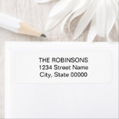 Eenvoudig modern Return Address Label (Insitu)