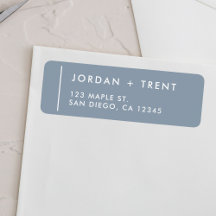 Eenvoudig modern Return Address Label
