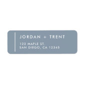 Eenvoudig modern Return Address Label (Voorkant)