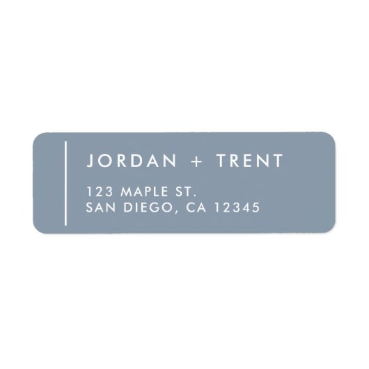 Eenvoudig modern Return Address Label (Voorkant)