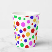 Eenvoudig Modern rood groen Polka dot verjaardagsf Papieren Bekers (Links)