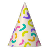 Eenvoudig Modern rood groen Sprinkle verjaardagsfe Feesthoedjes (Links)