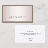 Eenvoudig, modern Roos Gold Professional - Rol C Contactkaartje (Voorkant / Achterkant)