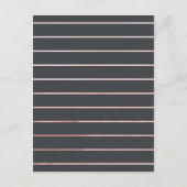 Eenvoudig modern Roos Gold Script Insert Kaarten i (Achterkant)