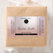 Eenvoudig modern roos goudglitter-logo etiket (Insitu)