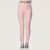 Eenvoudig modern Roos kwarts Leggings (Voorkant)