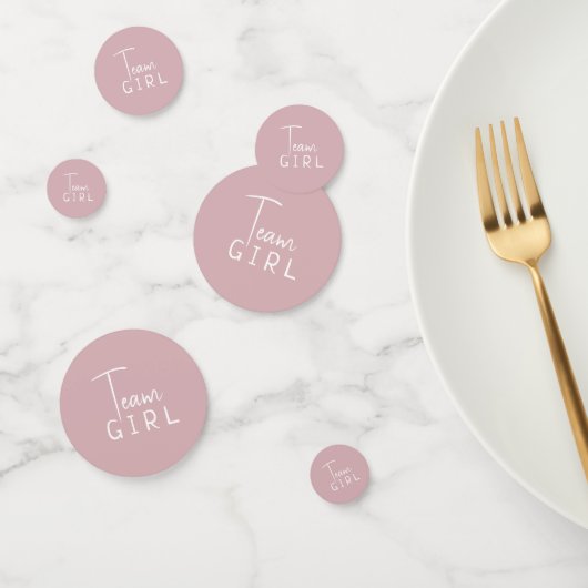 Eenvoudig Modern Roze Baby shower Team Meisje Confetti (Groep)