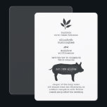 Eenvoudig modern Rustic Country Farmhouse Weddensc Kaart<br><div class="desc">Het ontwerp bestaat uit eenvoudige,  moderne,  landelijke superieure onderdelen van het boerenontwerp met eenvoudige typografie. Dit is ontworpen door White Paper Birch Co. exclusief voor Zazzle. Hier te vinden op: http://www.zazzle.com/store/whitepaperbirch</div>