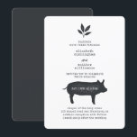 Eenvoudig modern Rustic Country Farmhouse Weddensc Kaart<br><div class="desc">Het ontwerp bestaat uit eenvoudige,  moderne,  landelijke superieure onderdelen van het boerenontwerp met eenvoudige typografie. Dit is ontworpen door White Paper Birch Co. exclusief voor Zazzle. Hier te vinden op: http://www.zazzle.com/store/whitepaperbirch</div>