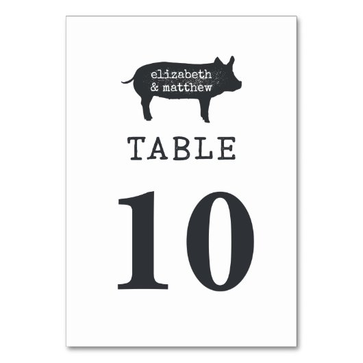 Eenvoudig modern Rustic Country Farmhouse Weddensc Kaart (Voorkant)