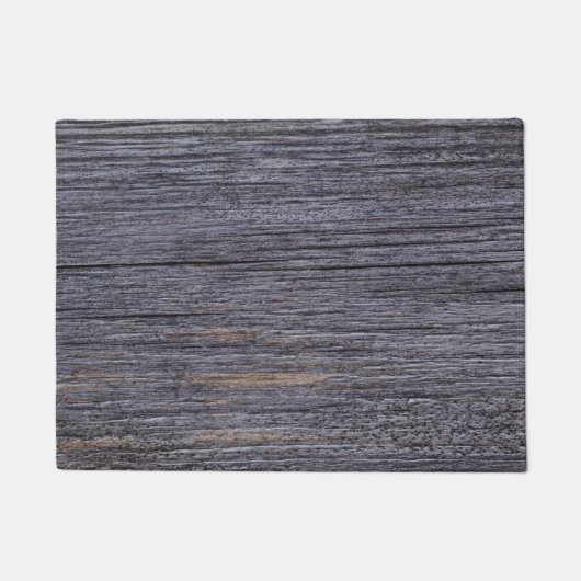 Eenvoudig modern Rustic Grey Wood Grain Boerderij  Deurmat (Voorkant)