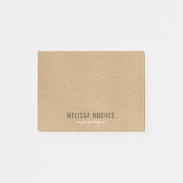 Eenvoudig Modern Rustiek Kraft Boho Post-it® Notes