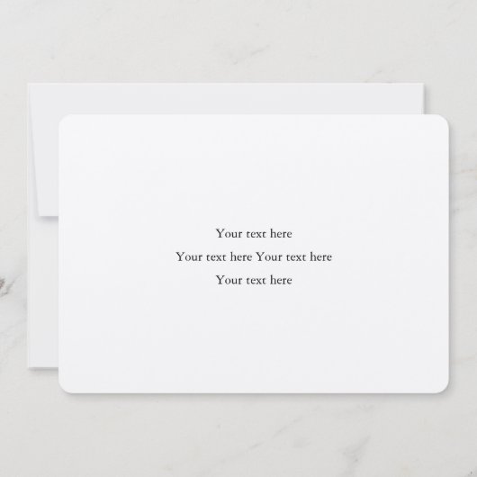 Eenvoudig modern Rustisch script Brown Kraft Gener Bedankkaart (Achterkant)