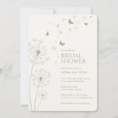 Eenvoudig Modern Sage Groen Paardebloem Vrijgezell Kaart (Voorkant)