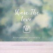 Eenvoudig Modern Schattige Social Media Sharing Si Acryl Bord (Neutraal)