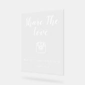 Eenvoudig Modern Schattige Social Media Sharing Si Acryl Bord (Hoek)