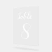 Eenvoudig modern Schattige tabelnummer Acryl Bord (Hoek)