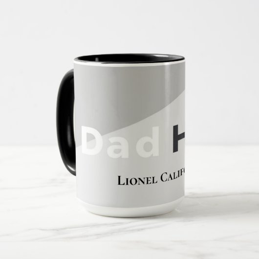 Eenvoudig Modern Schoon Minimalistisch Papa Held G Mok (Voorkant links)