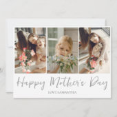 Eenvoudig Modern Script 3 Foto | Gelukkige Moederd (Voorkant)