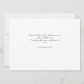 Eenvoudig Modern Script 5 Foto | Gelukkige Moederd (Achterkant)