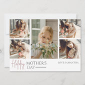 Eenvoudig Modern Script 5 Foto | Gelukkige Moederd (Voorkant)