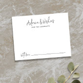 Eenvoudig Modern Script Afstuderen advies & wensen Notitiekaartje