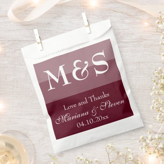 Eenvoudig modern script Bourgogne Bedankzakje (Geknipt)