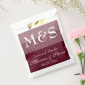 Eenvoudig modern script Bourgogne Bedankzakje (Gezegeld)