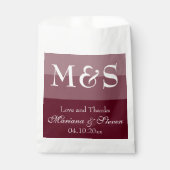 Eenvoudig modern script Bourgogne Bedankzakje (Voorkant)