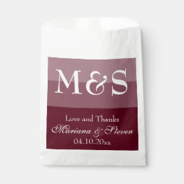 Eenvoudig Modern Script Burgundy Bedankzakje