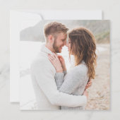 Eenvoudig modern Script Dress Code Photo Weddensch Kaart (Achterkant)