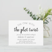 Eenvoudig modern script | Een met Wedding Plot Twi Kaart (Staand voorkant)