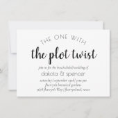 Eenvoudig modern script | Een met Wedding Plot Twi Kaart (Voorkant)