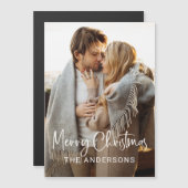 Eenvoudig modern script en foto | vrolijk kerstfee (Voorkant / Achterkant)