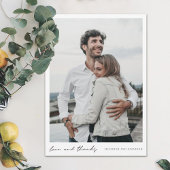 Eenvoudig modern script foto's en Bedankt bruiloft