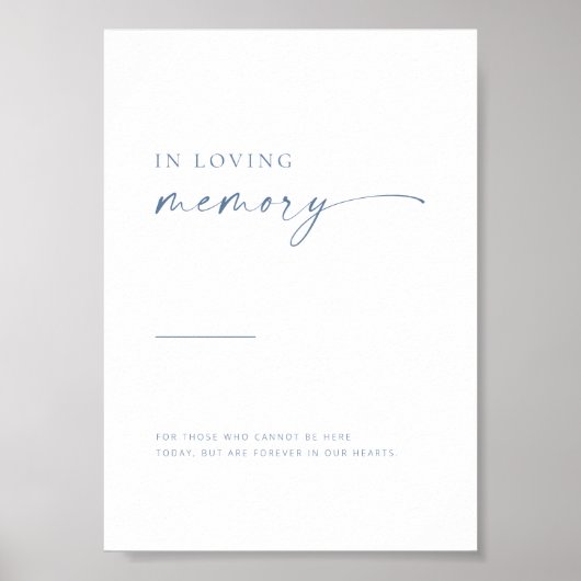 Eenvoudig modern script in geheugen van teken | Bl Poster (Voorkant)