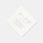 Eenvoudig Modern Script Kalligrafie Leuke Feiten B Servet (Hoek)