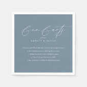 Eenvoudig Modern Script Kalligrafie Leuke Feiten B Servet (Voorkant)